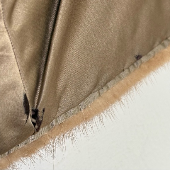 Vintage 50s 60s Mink Fur Shawl Wrap Topper Shrug - Picture 6 of 14